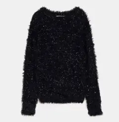 ZARA スパンコール付きテクスチャーセーター