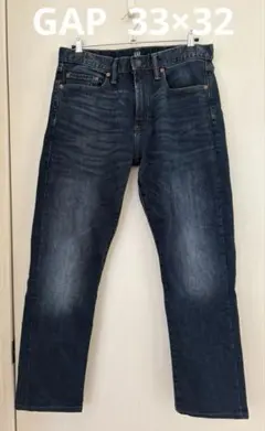 GAP ダークブルー デニムパンツ ストレート　33×32