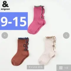 &mignon アンドミニョン バースデイ 靴下　9-15