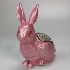 ピンク の ウサギさん の アクセサリーボックス