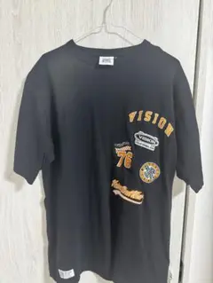 VISION Tシャツ 黒 76