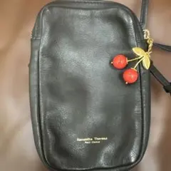 Samantha Thavasa Petit Choice レザーショルダー　黒