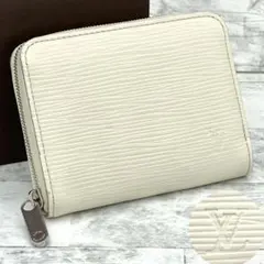 ルイヴィトン　コインケース　エピ　ジッピーコインパース　アイボリー　ホワイト