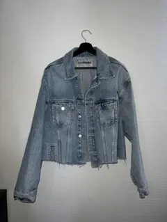 ZARA RHUIGI ライトブルー クロップドデニムジャケット