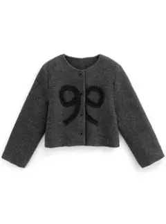 【完売品】GRL リボンノーカラージャケット[at2401]のサムネイル