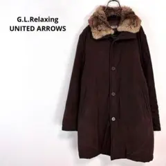 ◇ユナイテッドアローズ【S】モッズコート 冬物コート ファー付アウター ロング丈