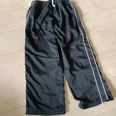 ブラックジャージ 130cm サイドストライプ