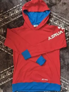 YONEX フード付きウェア Lサイズ 赤青