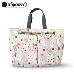 LeSportsac レスポートサック レガシー柄 トートバッグ ピンク系