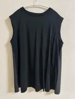 ノースリーブ カットソー ブラック