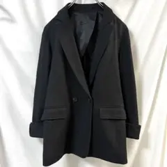 ブラック テーラードジャケット 40 L相当 きれいめ シンプル 通勤のサムネイル