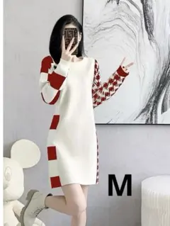 大人気❤️ミニワンピース　チェック＆千鳥柄　冬春デート＆女子会に最適