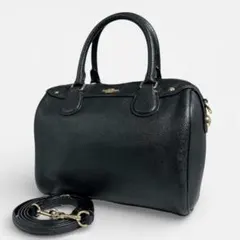 美品 COACH 2way ハンドバッグ サッチェル レザー ミニベネット