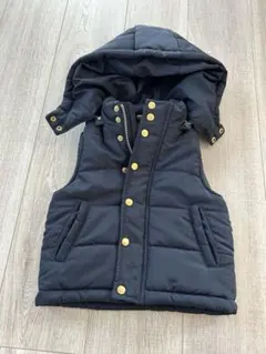 プティマイン ネイビー ダウンベスト Sサイズ