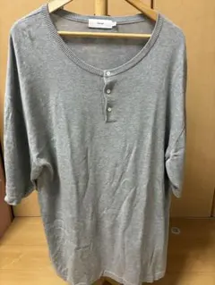 Graphpaper Suvin S/S Henley Neck Knit