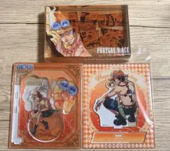 ONE PIECE アクリルブロック ポートガス・D・エース - メルカリ