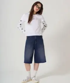 ピンストライプ ティアード ショートパンツ tina:jojun - メルカリ