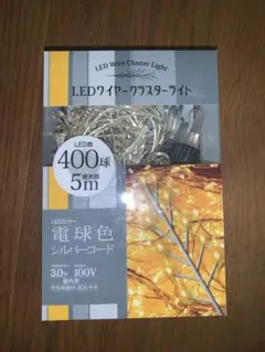 LEDワイヤークラスターライト 400球 5m