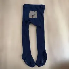 【美品】GAP くまさん　タイツ　ネイビー　12-24M