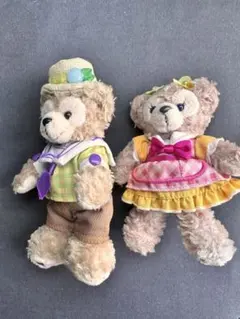 ぬいぐるみバッジ　ダッフィー　シェリーメイ ディズニーイースター2015