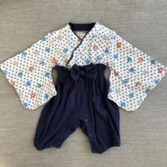ベビー用袴 ベビー袴 袴ロンパース 70cm
