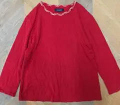 BURBERRY LONDON レッド 長袖 パジャマ トップス L y52のサムネイル