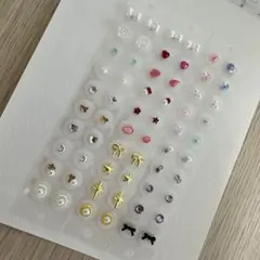 【金アレ対応】耳つぼジュエリー 60粒 選べる3点セット / 耳ツボ/シール