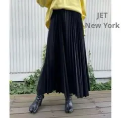JET NEWYORK ジェット　エコレザー　プリーツスカート　JONNLYNX