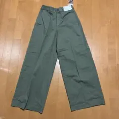 UNIQLO ワイドチノパンツ Mサイズ オリーブ