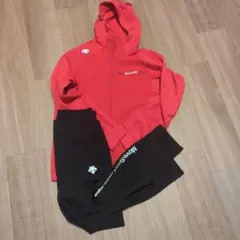 MoveSport ジャージ上下セット レッド/ブラック