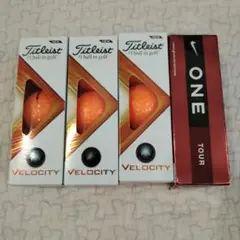 ゴルフボール　Titleist Velocity タイトリスト　ナイキ　4セット