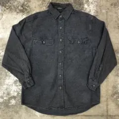 古着 90s シャモアクロスシャツ ネルシャツ メンズM