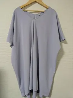 UNIQLO ユニクロ クレープジャージーチュニック Vネック 半袖 XLのサムネイル