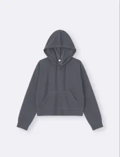 GU ジーユー　ループヤーンフルジップパーカ　ダークグレー　UV対策【新品】