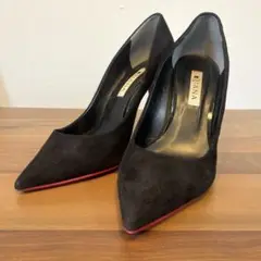 赤 パンプス