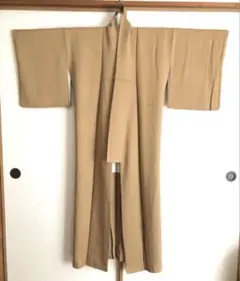 着物　無地　袷　黄土色　（5）