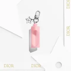 Dior ピンク キーホルダー 星型チャーム付き