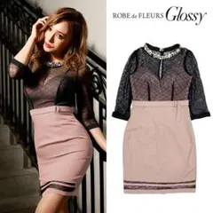 ROBE de FLEURS ローブドフルール ミニキャバドレス GL1722