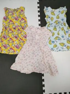 110サイズ ワンピース 3枚セット 5歳〜6歳くらい 女の子