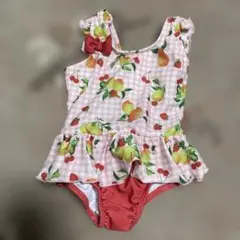 フルーツプリント ベビー水着 女の子