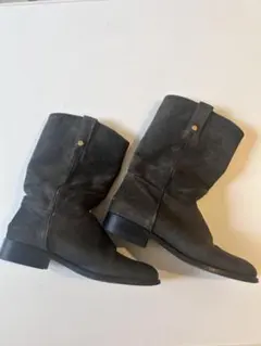 JIMMY CHOO スエード ミドルブーツ ダークグレーのサムネイル