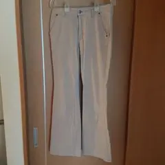 【レディース】フレア チノパン