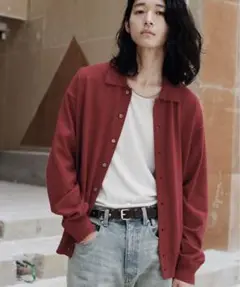 WYM LIDNM/T/C BASIC KNIT SHIRT CARDIGAN