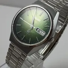 【稼働品】SEIKO TYPEⅡ クォーツ 腕時計 グリーングラデーション