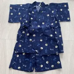 トンボ柄 コットン甚平 90cm