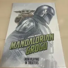 Happyくじ マンダロリアンアンドグローグー H賞 ポスター メタリック