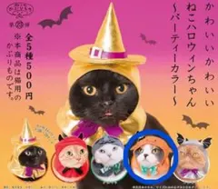 ガシャポン かわいいかわいいねこハロウィンちゃん パーティカラー おばけ