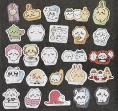 ちいかわステッカー 25枚セット＋ミニチュアチョコチャーム(ちいかわ)