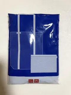 UNIQLO ノベルティ メッシュトートバッグ 保冷ポーチセット　ブルーのサムネイル