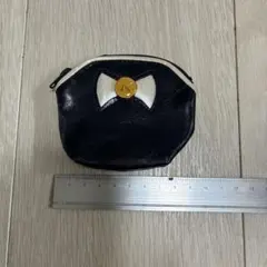 Kitamura コインケース ネイビー リボン